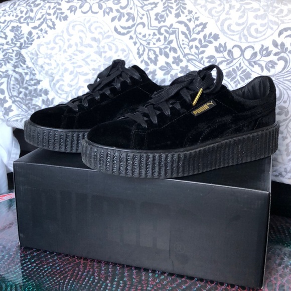 black velvet puma shoes